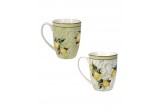 BRANDANI MUG LIMONI SET 2 PEZZI NEW BONE CHINA