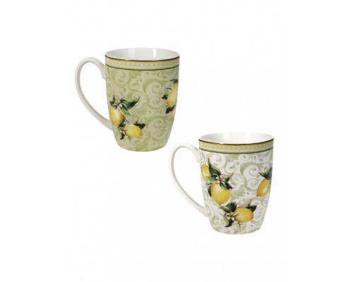 BRANDANI MUG LIMONI SET 2 PEZZI NEW BONE CHINA