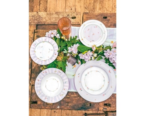 Brandani Polline servizio tavola 18 pz lilla