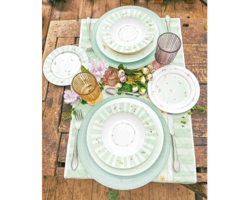 Brandani Polline servizio tavola 18 pz verde